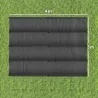 Techo de Repuesto Retráctil 4x3,5 m para Marco de 4x3 m Toldo de Tela Solo para Cenador Jardín con 8 Orificios Gris - Ogal.Es