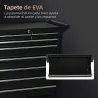 Carro de Herramientas con 7 Cajones Cerradura Asa 2 Ruedas con Freno de Bloqueo para Garaje Hogar Negro - Ogal.Es
