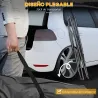 Soporte para Hamaca Plegable 2 en 1 Soporte para Silla Colgante con Estructura de Metal y Bolsa de Transporte Negro - Ogal.Es