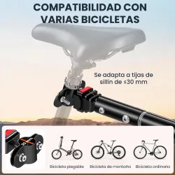 Remolque de Bicicleta 40 kg Cubierta de Tela Oxford con Reflectores y Marco de Acero 144x59x80 cm Azul - Ogal.Es