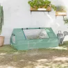 Invernadero Pequeño para Cultivo con 4 Ventanas Enrollables Marco de Acero y Cubierta PE Anti-UV 180x140x80 cm V... - Ogal.Es