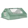 Invernadero Pequeño para Cultivo con 4 Ventanas Enrollables Marco de Acero y Cubierta PE Anti-UV 180x140x80 cm V... - Ogal.Es