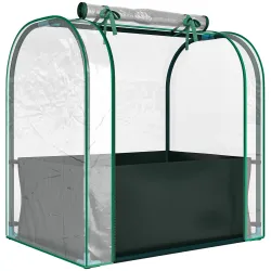 Mini Invernadero con Bolsa de Plantación Invernadero Pequeño Portátil para Interior y Exterior 68x50x70 cm Verde - Ogal.Es