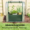 Mini Invernadero con Bolsa de Plantación Invernadero Pequeño Portátil para Interior y Exterior 68x50x70 cm Verde - Ogal.Es