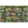 Alfombra Infantil Carretera de Ciudad 160x100 cm Alfombra Educativa Antideslizante para Gateo y Jugar con Coches - Ogal.Es