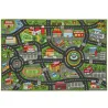 Alfombra Infantil Carretera de Ciudad 200x150 cm Alfombra Educativa Antideslizante para Gateo y Jugar con Coches - Ogal.Es