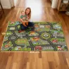Alfombra Infantil Carretera de Ciudad 200x150 cm Alfombra Educativa Antideslizante para Gateo y Jugar con Coches - Ogal.Es