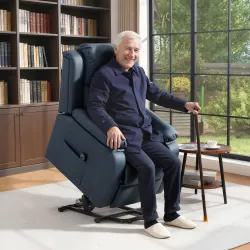 Sillón Relax Levanta Personas Sillón Elevador con Control Remoto Reclinación Eléctrica 160° Reposapiés 76x90x105... - Ogal.Es