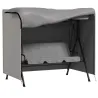 Funda para Balancín de Jardín con Cremallera Cubierta para Muebles de Exterior 177x114x152 cm Gris - Ogal.Es