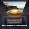 Pantalla de Proyector Manual 120 Pulgadas Pantalla de Proyección Portátil Formato 1:1 para Interior y Exterior C... - Ogal.Es
