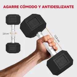 Juego de Mancuernas 2x4kg 2x6kg 2x8kg con Soporte de Almacenamiento para Ejercicio Entrenamiento Negro - Ogal.Es