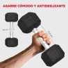 Juego de Mancuernas 2x4kg 2x6kg 2x8kg con Soporte de Almacenamiento para Ejercicio Entrenamiento Negro - Ogal.Es