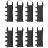 Pack de 8 Bolsas de Peso para Carpa Bolsas de Arena de Tela Oxford 600D para Patas de Toldo Sin Arena Negro - Ogal.Es