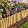 Valla de Jardín de Madera Panel Decorativo Resistente y Fácil de Instalar para Patio Césped Camino 176x38 cm Nat... - Ogal.Es