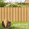 Valla de Jardín de Madera Panel Decorativo Resistente y Fácil de Instalar para Patio Césped Camino 176x38 cm Nat... - Ogal.Es