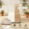 Tumbona de Jardín Exterior de Ratán en Forma de S con Cojín Asiento Transpirable y Estructura de Acero para Pati... - Ogal.Es