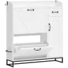 Zapatero Estrecho con 2 Cajones Abatibles Estantes Ajustables para 12 Pares para Espacio Reducido 106,7x26x116cm... - Ogal.Es