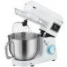 Batidora Amasadora 6L 1400W con Cabezal Inclinable 6 Velocidades Función de Fermentación Pantalla LED Blanco - Ogal.Es