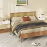 Set de 2 Mesillas de Noche de Pared Mesitas de Noche Flotantes con 1 Cajón para Dormitorio 40x30x15 cm Blanco - Ogal.Es