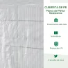 Invernadero de Jardín Tipo Caseta Invernadero de Exterior con 2 Niveles 4 Estantes Puerta Enrollable Marco de Ac... - Ogal.Es