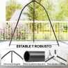 Soporte para Silla Colgante Triangular con Cadena Ajustable Base Estable para Patio Jardín Carga 150 kg Negro - Ogal.Es