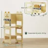 Torre de Aprendizaje 3 en 1 Plegable Convertible en Escritorio y Silla con Pizarra Dibujos de Gatos Natural - Ogal.Es