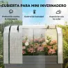 Huerto Urbano Elevado con Cubierta de Invernadero y Estante Inferior para Cultivo Plantas 120x55x140 cm Gris Oscuro - Ogal.Es