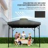 Toldo de Recambio 3x3 m con Techo Doble Orificios de Drenaje y UPF 30+ Solo Toldo NO Incluye Marco Gris Claro - Ogal.Es