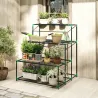 Soporte para Plantas de 4 Niveles con Diseño Escalera y Estructura Metálica Resistente para Interior y Exterior ... - Ogal.Es