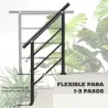 Barandilla de Escalera 95 cm Pasamanos para Escalera con Kit de Instalación Ángulo Ajustable para 1-3 Escalones ... - Ogal.Es