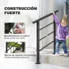 Barandilla de Escalera 95 cm Pasamanos para Escalera con Kit de Instalación Ángulo Ajustable para 1-3 Escalones ... - Ogal.Es