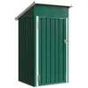 Caseta de Jardín Exterior Metálico 0,74 m² 107,5x91x185 cm con Techo Inclinado Puerta con Cerradura Ventilacione... - Ogal.Es