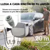 Carrete de Manguera Retráctil 20+1,9 m con Boquilla de 2 Modos Bloqueo Automático y Retracción Controlada Soport... - Ogal.Es