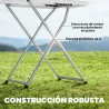 Mesa Plegable Camping Portátil con Altura Ajustable en 5 Niveles Encimera de HDPE y Marco Metálico 75x50x73,5 cm... - Ogal.Es