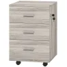 Cajonera de Escritorio con 3 Cajones Ruedas Cerradura 2 Llaves Archivador Móvil para Estudio Salón 40x40x61,5 cm... - Ogal.Es