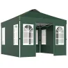 Carpa Plegable 3x3 m Pop-up con UPF50+ 4 Laterales Desmontables Altura Ajustable y Bolsa de Transporte Verde - Ogal.Es