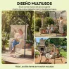 Soporte para Silla Colgante Hamaca 183 cm Soporte para Columpio Estructura de Acero Almohadillas Antideslizantes... - Ogal.Es
