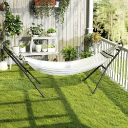 Soporte para Hamaca Largo 278 cm Cadena Ajustable con Estructura de Acero para Hamacas de 2,75-4 m Carga 150 kg ... - Ogal.Es