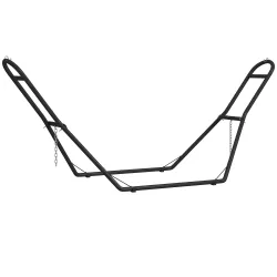 Soporte para Hamaca Largo 278 cm Cadena Ajustable con Estructura de Acero para Hamacas de 2,75-4 m Carga 150 kg ... - Ogal.Es