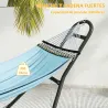 Soporte para Hamaca Largo 278 cm Cadena Ajustable con Estructura de Acero para Hamacas de 2,75-4 m Carga 150 kg ... - Ogal.Es