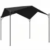 Pérgola de Jardín 3x3 m con Dosel UPF30+ Estructura de Metal Galvanizado Techo Inclinado Pabellón para Exterior ... - Ogal.Es