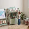 Estantería Infantil para Juguetes con Cajones de Tela Estantes Abiertos Diseño de Ositos Organizador de Juguetes... - Ogal.Es