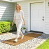Camino de Jardín de Madera 120x38 cm Pasarela Recta Enrollable para Exteriores Resistente a la Intemperie Carbon... - Ogal.Es