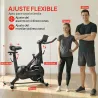 Bicicleta Estática en Casa con Resistencia Magnética Regulable Pantalla LCD Asiento y Manillar Ajustables Ruedas... - Ogal.Es