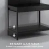 Banco de Trabajo Carga 272 kg 110x60x150 cm con Tableros Perforados Metálicos Toma de Corriente Luces LED Cajone... - Ogal.Es