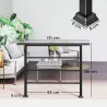 Barandilla de Escalera 131 cm Pasamanos para Escalera con Kit de Instalación Ángulo Ajustable para 1-4 Escalones... - Ogal.Es