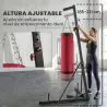Soporte para Saco de Boxeo de Pie de Acero con Altura Ajustable 175?220 cm y 185?231 cm Base Pesada y Bolsa de A... - Ogal.Es