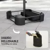 Base para Sombrilla con Funda Bolsas de Arena Pie para Sombrilla Postes Ø48 mm Rellenable Arena 80kg Arena Húmed... - Ogal.Es