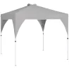Carpa Plegable Pop-up 3x3 m con Bloqueo Central Altura Ajustable Bolsa Transporte con Ruedas y Sacos de Arena Gris - Ogal.Es
