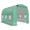 Invernadero de Exterior 2,8x2x1,9 m con Estantes Invernadero de Túnel con Puerta Enrollable 6 Ventanas de Malla ... - Ogal.Es